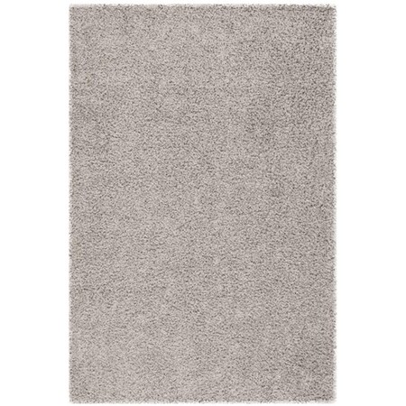 Safavieh SGA-Athens Shag 6 ft. x 7 in. Round Area Rug Silver SGA119S-7R